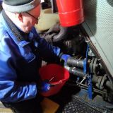 Reparatur der Kühlwasserleitung