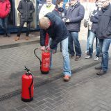 Einsatz unterschiedlicher Feuerlöscher