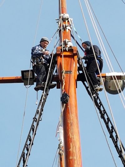 Arbeit in luftiger Höhe