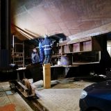 Arbeit unter Flutlicht