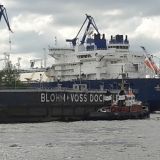 ...die Elbe ist wegen Eindockung gesperrt...