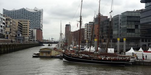 Liegeplatz im Sandtorhafen